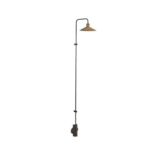 Bover Platet A06 applique LED interruttore, ottone
