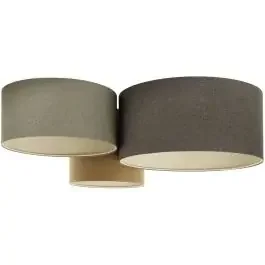 BPS Koncept Boho Ellegant lampada da soffitto 3×30 W verde-marrone 080-072