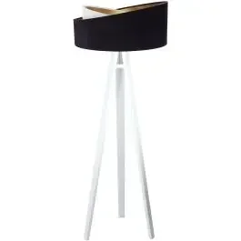 BPS Koncept Galaxy lampada da terra 1×60 W bianco-nero-oro 060P-025W