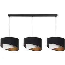 BPS Koncept Galaxy lampada sospesa 3×60 W bianco-nero-oro 060-L3-025CZ