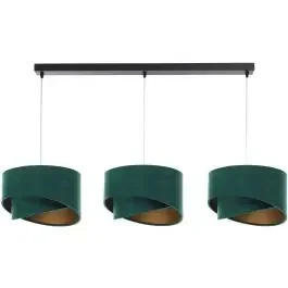 BPS Koncept Galaxy lampada sospesa 3×60 W nero-verde-oro 060-L3-003CZ