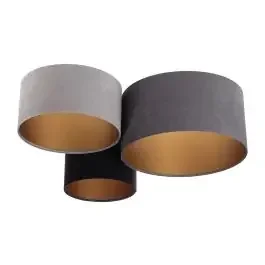 BPS Koncept Plafoniady plafoniera 3×60 W nero-oro -grigio-blu scuro 080-03-053