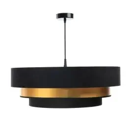 BPS Koncept Triniti lampada sospesa 1×60 W nero-oro 050-070-60
