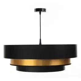 BPS Koncept Triniti lampada sospesa 1×60 W nero-oro 050-088-60