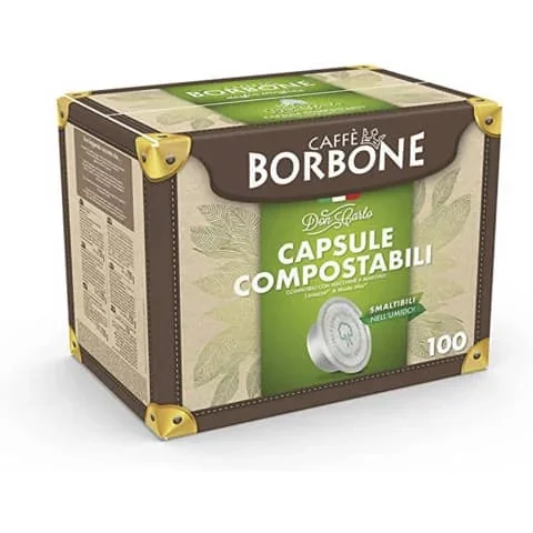 CAFFE-BORBONE – Capsule compatibili e compostabili don carlo oro caffe borbone conf. 100 pz – AMCOMPOSTABORO100N