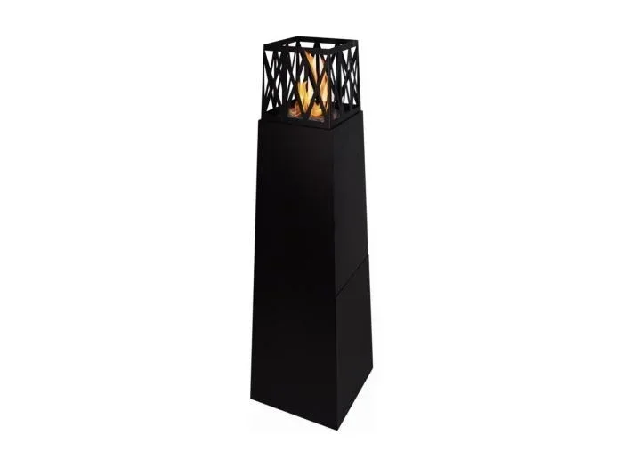 Camino a Bioetanolo da Giardino per Esterno Vulcano Nero 40x40x145