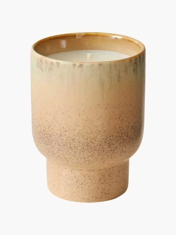 Candela profumata fatta a mano 70‘s (menta piperita, legno di cedro e mughetto)