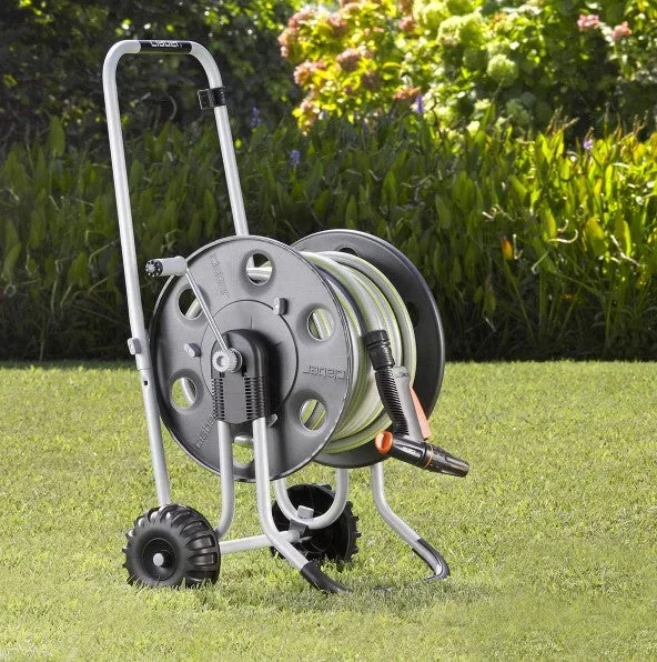 Carrello avvolgitubo in acciaio professional fino a 85 mt Metal 60 Claber 8891