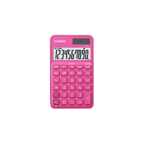 CASIO – Calcolatrice tascabile 10 cifre – solare e batteria rosso – SL-310UC-RD-W-EC