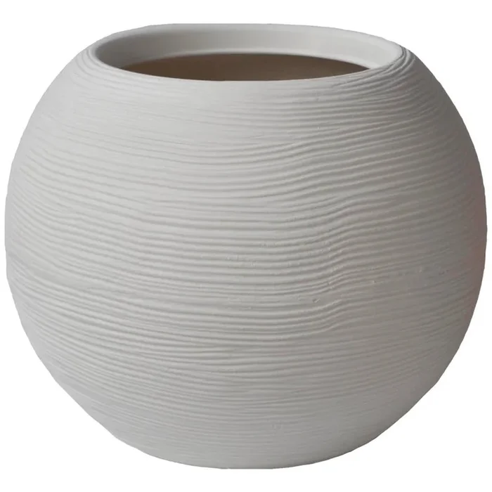 Caspò Sfera rigata Shabby 50 cm bianco
