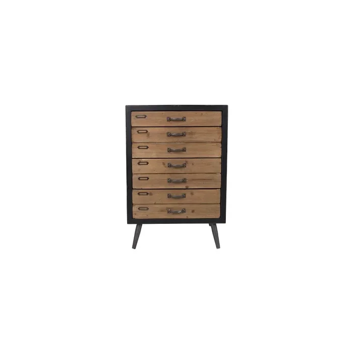 Cassettiera Sol Marrone, larghezza totale 40 cm, altezza totale 80 cm