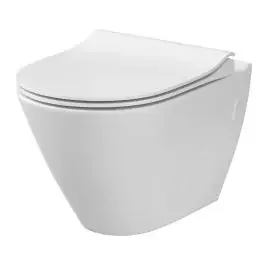 Cersanit City vaso wc con copriwater a discesa lenta sospeso senza brida bianco K701-104-ECO