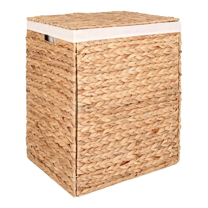 Cesta per il bucato Passo In giacinto d’acqua, di colore naturale, 60 l