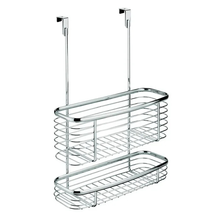 Cestino per cucina Axis Da appendere, in acciaio, argentato, 28×13 cm, altezza totale 41 cm