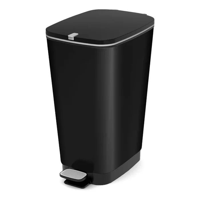 Cestino per la spazzatura Chic Bin L Con pedale, in plastica, nero opaco, 45 l
