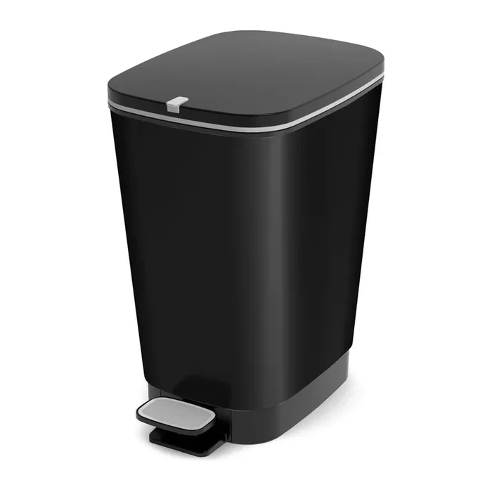 Cestino per la spazzatura Chic Bin M Con pedale, in plastica, nero opaco, 25 l