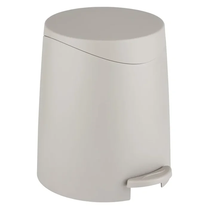Cestino per la spazzatura Portes Con pedale, in plastica, grigio tortora, 3 l