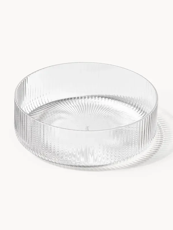 Ciotole da portata in vetro soffiato millerighe Ripple 4 pz