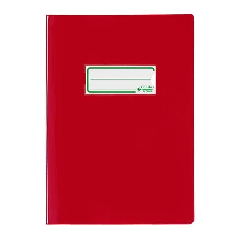 COLIBRI – Copriquaderno a5 colibrì con portanome e salva angoli – laccato – pe180 – conf. 24 pz – rosso – 400184674