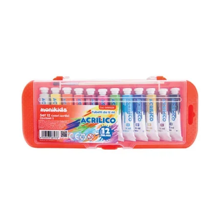 Colori Acrilici 12 Pezzi 12ml 54nik026