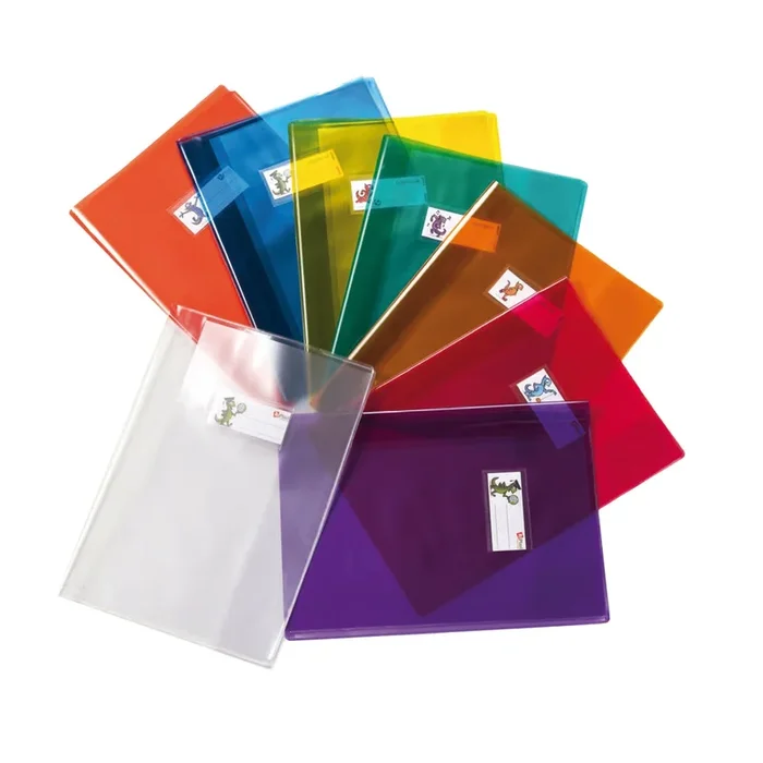 COLOROSA – Coprimaxi cristallo 14 pvc giallo a4 c/alette e portanome ri.plast – 30714115.30 – Confezione da 30 PZ