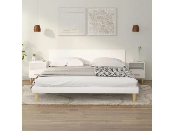 Comodini 2 pz Bianco 40x35x47 cm