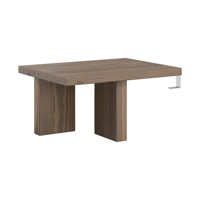 Comodino Japan In pino massiccio, marrone, 45×34 cm, altezza totale 23 cm