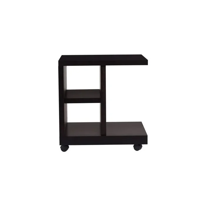 Comodino Nero, altezza totale 52 cm