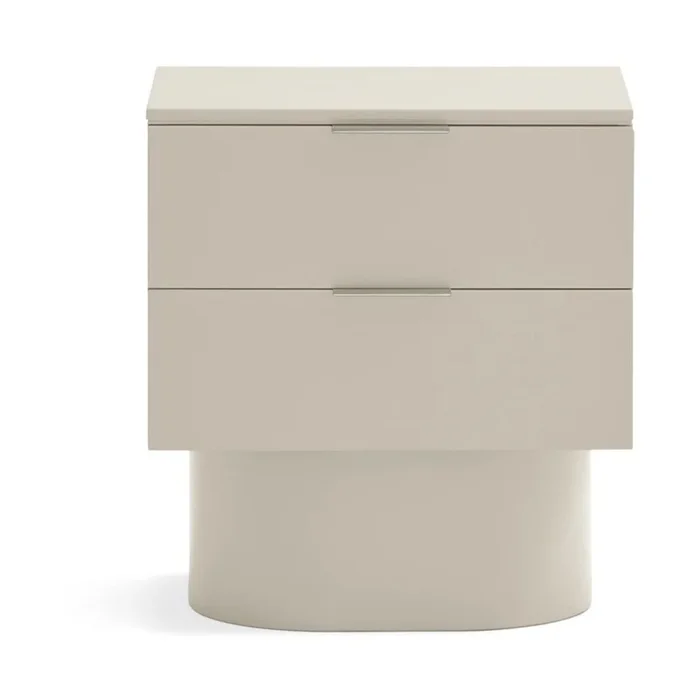 Comodino Totem Con soft close, beige, 50×36,5 cm, altezza totale 55 cm