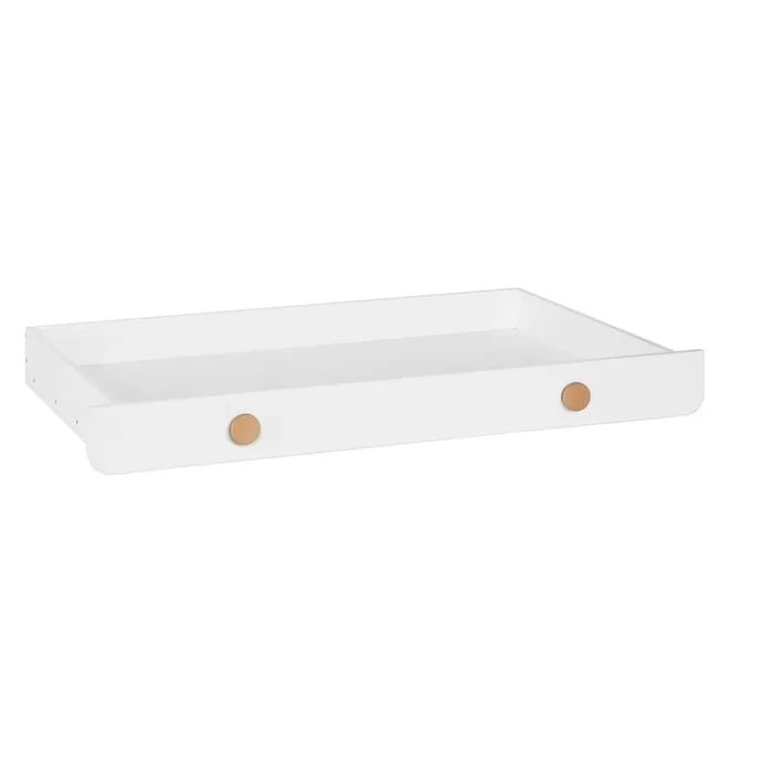 Contenitore sottoletto per bambini I’ga In faggio massiccio/in MDF, bianco, 90×200 cm