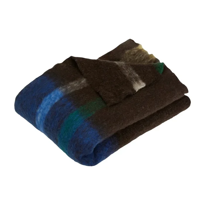 Coperta Graphic Blu/marrone, 140×200 cm