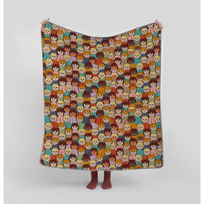 Coperta per bambini Invasion In microfibra, 130×130 cm