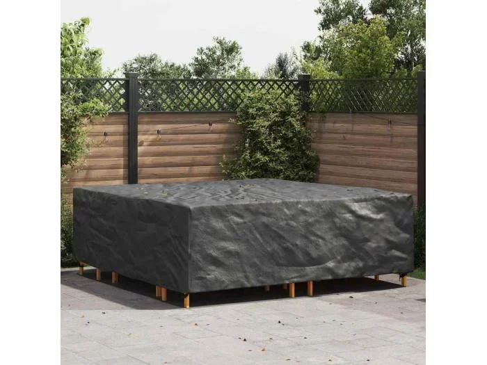 Copertura per mobili da esterno Nero 235 x 235 x 70 cm 600D