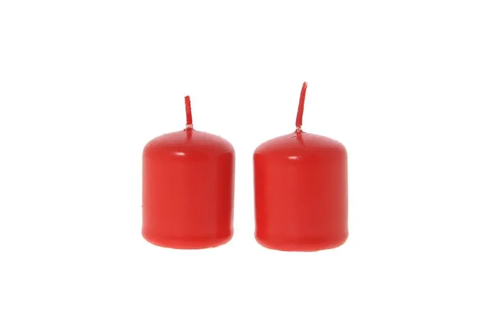 Coppia candele pillar lucide in cera