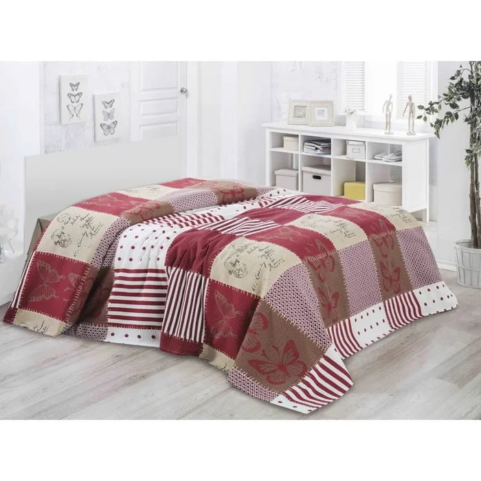 Copriletto In cotone, beige, 200×230 cm