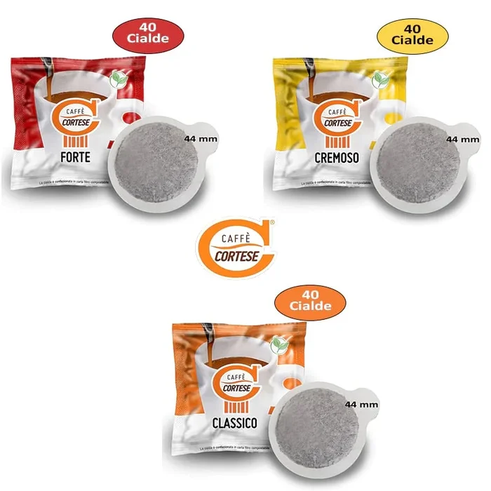 Cortese-Kaffee-Probierset – 120 Ese-Pads 44 mm