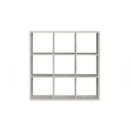 Cube libreria legno chiaro 9 vani