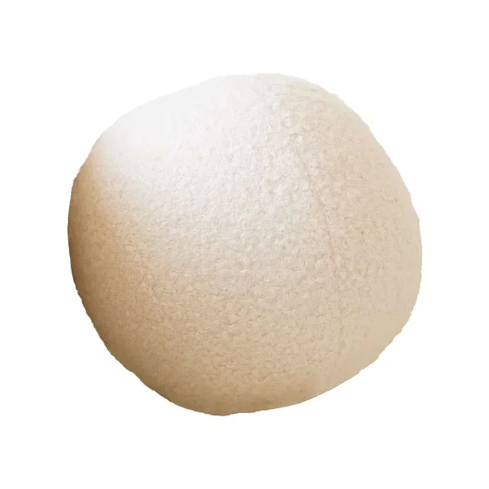 Cuscino decorativo Top In bouclé, color crema, ø 20 cm