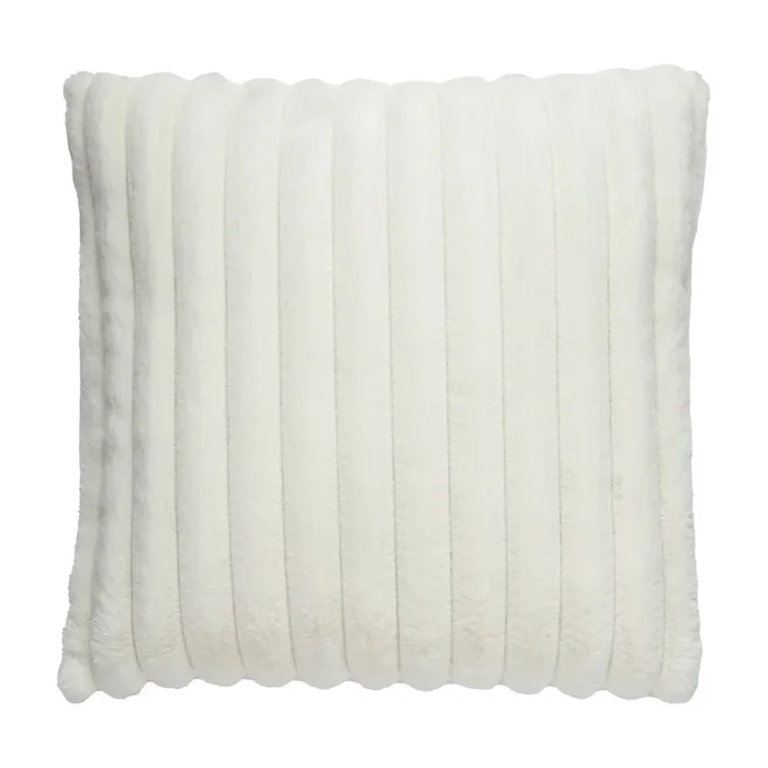 Cuscino decorativo Vajen In micropile, color crema, 45×45 cm