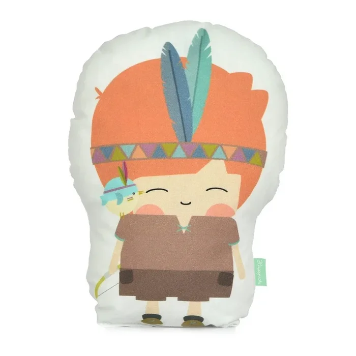Cuscino per bambini Indian Boy In cotone, 30×40 cm