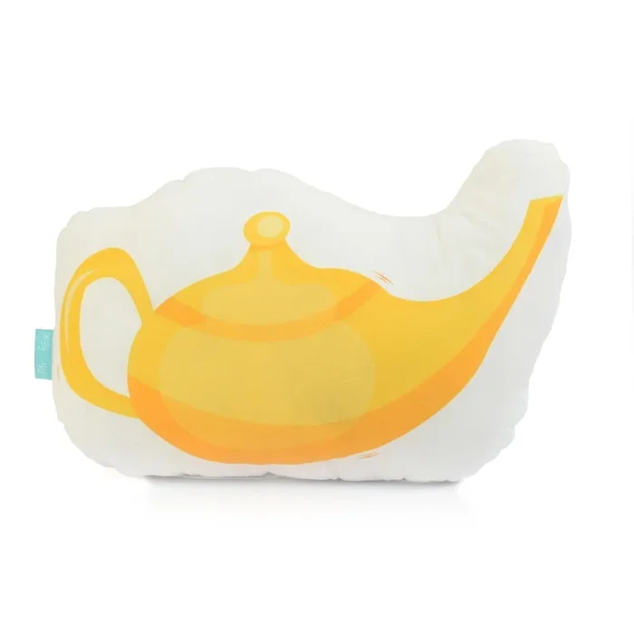 Cuscino per bambini Lamp In cotone, giallo/bianco, 40×30 cm