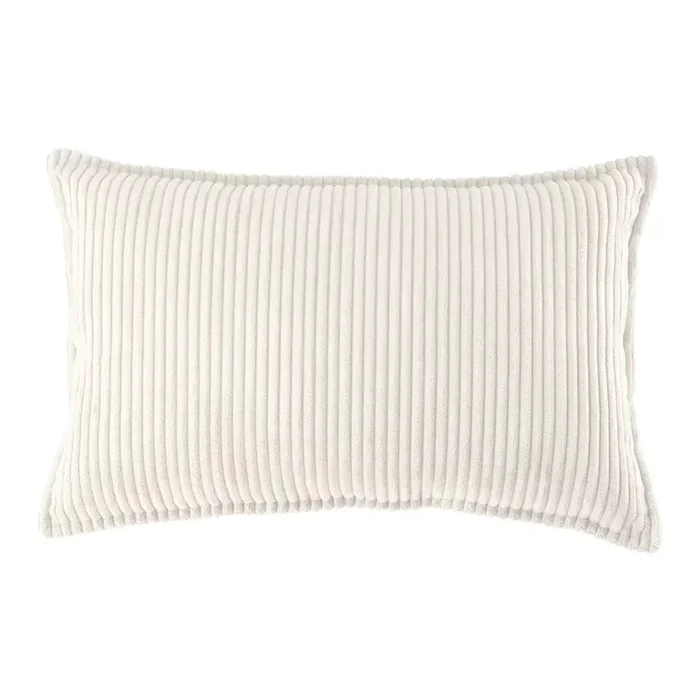 Cuscino per divano da bambini Bolster Con rivestimento in velluto a coste, color crema, larghezza totale 55 cm, peso 600 g
