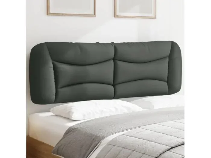 Cuscino Testiera Grigio Scuro 160 cm in Tessuto
