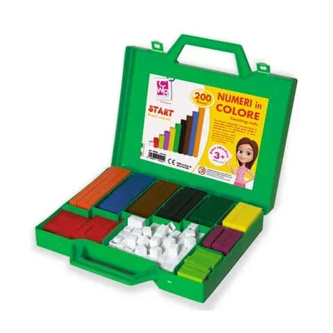 CWR – Valigetta regoli colorati 10 misure e 10 colori – conf. 200 pezzi – 10222
