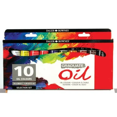 DALER-ROWNEY – Colori a olio daler rowney graduate oil in tubetto 38 ml – 10 colori assortiti – D117900100