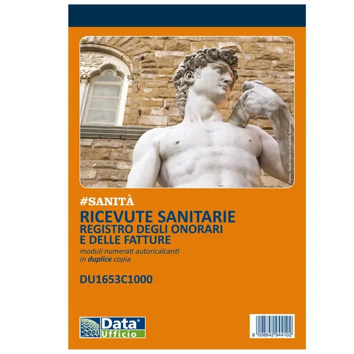 DATA-UFFICIO – Blocco ricevute sanitarie numerate 100×2 autoric. – DU1653C1000