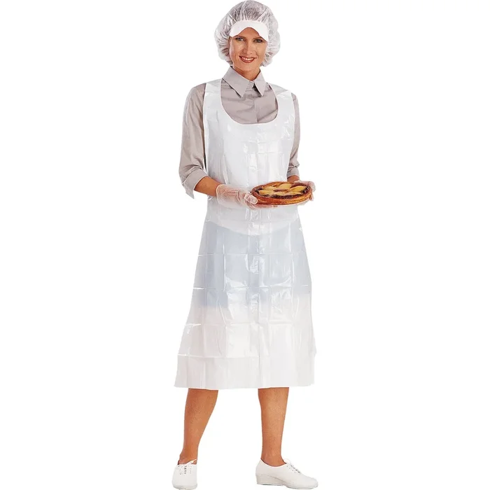 DELTAPLUS – Conf.100 grembiuli pe tg. U bianco monouso – TABPO02