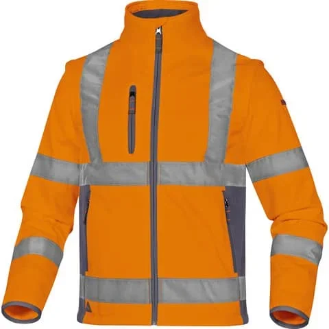 DELTAPLUS – Giacca softshell moonlight 2 alta visibilita’ arancio fluo tg.l – MOON2OGGT