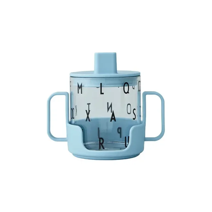 Design LettersTazza per bambini Grow with Your CupCon beccuccio, azzurra