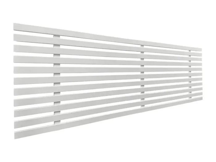 DHOME Testata in Legno riciclato MDF in Stile Giapponese 145x46cm Letti 135/140 – Solido Bianco